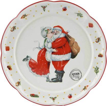 ΧΡΙΣΤΟΥΓΕΝΝΙΑΤΙΚΟ ΠΙΑΤΟ ΦΑΓΗΤΟΥ ''MR & MRS CLAUSE'' 20 X 2 CM - 216471 KAEMINGK