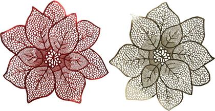 ΧΡΙΣΤΟΥΓΕΝΝΙΑΤΙΚΟ ΣΟΥΠΛΑ ''POINSETTIA'' 44 X 1 CM - 668580 KAEMINGK