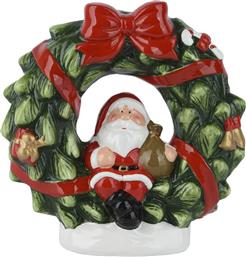 ΧΡΙΣΤΟΥΓΕΝΝΙΑΤΙΚΟ ΣΤΕΦΑΝΙ ''SANTA'' 10 X 23,7 X 24,3 CM - 537877 KAEMINGK