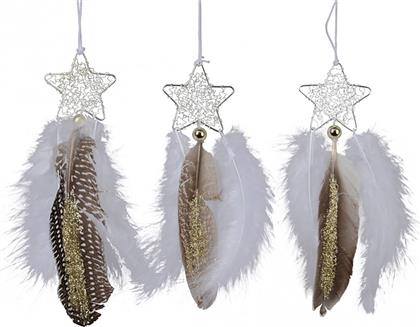 ΧΡΙΣΤΟΥΓΕΝΝΙΑΤΙΚΟ ΣΤΟΛΙΔΙ ΑΣΤΕΡΙ ΜΕ ΦΤΕΡΑ 8.5 X 28 CM - 728738 KAEMINGK