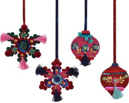 ΧΡΙΣΤΟΥΓΕΝΝΙΑΤΙΚΟ ΣΤΟΛΙΔΙ ΜΕ ΠΟΥΛΙΕΣ ΚΑΙ ΦΟΥΝΤΑΚΙΑ 13 CM - 610929 KAEMINGK