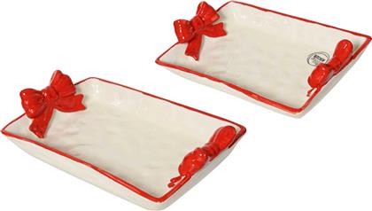 ΧΡΙΣΤΟΥΓΕΝΝΙΑΤΙΚΟΣ ΔΙΣΚΟΣ ΣΕΡΒΙΡΙΣΜΑΤΟΣ ''BOWS'' 24 X 14,5 X 6 CM - 538012 KAEMINGK