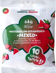 VITAMINS & NATURAL FIBERS MIXED WATERMELON - STRAWBERRY LOLLIPOPS ΣΥΜΠΛΗΡΩΜΑ ΔΙΑΤΡΟΦΗΣ ΓΛΕΙΦΙΤΖΟΥΡΙ ΜΕ ΒΙΤΑΜΙΝΕΣ & ΥΨΗΛΗ ΠΕΡΙΕΚΤΙΚΟΤΗΤΑ ΣΕ ΦΥΤΙΚΕΣ ΙΝΕΣ ΓΙΑ ΕΝΕΡΓΕΙΑ & ΤΟΝΩΣΗ ΜΕ ΓΕΥΣΗ ΚΑΡΠΟΥΖΙ & ΦΡΑΟΥΛΑ 10 ΤΕΜΑΧΙΑ KAISER