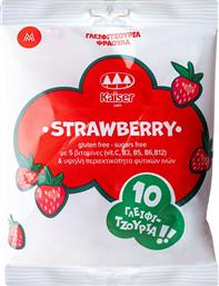 VITAMINS & NATURAL FIBERS STRAWBERRY LOLLIPOPS ΣΥΜΠΛΗΡΩΜΑ ΔΙΑΤΡΟΦΗΣ ΓΛΕΙΦΙΤΖΟΥΡΙ ΜΕ ΒΙΤΑΜΙΝΕΣ & ΥΨΗΛΗ ΠΕΡΙΕΚΤΙΚΟΤΗΤΑ ΣΕ ΦΥΤΙΚΕΣ ΙΝΕΣ ΓΙΑ ΕΝΕΡΓΕΙΑ & ΤΟΝΩΣΗ ΜΕ ΓΕΥΣΗ ΦΡΑΟΥΛΑ 10 ΤΕΜΑΧΙΑ KAISER