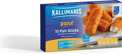 FISH STICS ΠΑΝΕ 10ΤΕΜ. KALLIMANIS (300G)