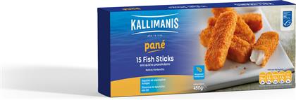 FISH STICS ΠΑΝΕ 15ΤΕΜ. (450G) KALLIMANIS