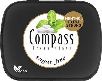 ΚΑΡΑΜΕΛΕΣ ΜΕ ΓΕΥΣΗ ΜΕΝΤΑ EXTRA STRONG SUGARFREE FRESH MINTS COMPASS (14G) ΚΑΠΝΟΠΟΛΙΣ