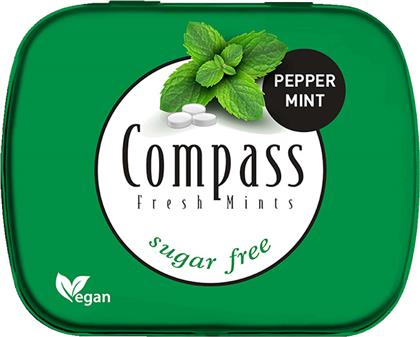 ΚΑΡΑΜΕΛΕΣ ΜΕ ΓΕΥΣΗ ΜΕΝΤΑ SUGARFREE FRESH MINTS COMPASS (14G) ΚΑΠΝΟΠΟΛΙΣ