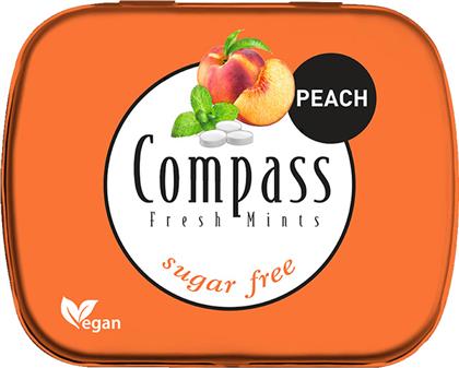 ΚΑΡΑΜΕΛΕΣ ΜΕ ΓΕΥΣΗ ΡΟΔΑΚΙΝΟ SUGARFREE FRESH MINTS (14G) COMPASS