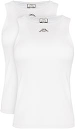 ΣΕΤ 2 ΤΟΠ LOGO BENNY 322565W ΛΕΥΚΟ REGULAR FIT KAPPA