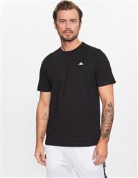 T-SHIRT 313002 ΜΑΥΡΟ REGULAR FIT KAPPA