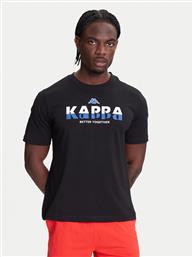 T-SHIRT 351U8KW 005 ΜΑΥΡΟ REGULAR FIT KAPPA
