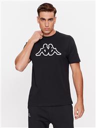 T-SHIRT LOGO KORPO CROMEN 303HZ70 ΜΑΥΡΟ REGULAR FIT KAPPA