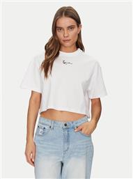 T-SHIRT 6137873 ΛΕΥΚΟ CROPPED FIT KARL KANI