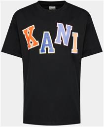 T-SHIRT KM241-057-2 ΜΑΥΡΟ REGULAR FIT KARL KANI