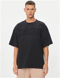 T-SHIRT RETRO WASHED DISTRESSED 6060324 ΜΑΥΡΟ BOXY FIT KARL KANI