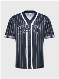 T-SHIRT SERIF PINSTRIPE BASEBALL 6033360 ΜΑΥΡΟ RELAXED FIT KARL KANI