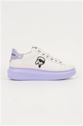 ΑΘΛΗΤΙΚΑ KAPRI ΧΡΩΜΑ: ΑΣΠΡΟ, KL62530N KARL LAGERFELD