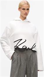 ΜΠΛΟΥΖΑ ΧΡΩΜΑ: ΑΣΠΡΟ, A4W20039 KARL LAGERFELD