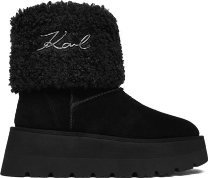 ΜΠΟΤΕΣ ΧΙΟΝΙΟΥ KL48653 ΜΑΥΡΟ KARL LAGERFELD