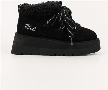 ΜΠΟΤΕΣ ΧΙΟΝΙΟΥ SKYLAR ΧΡΩΜΑ: ΜΑΥΡΟ, KL48632 KARL LAGERFELD