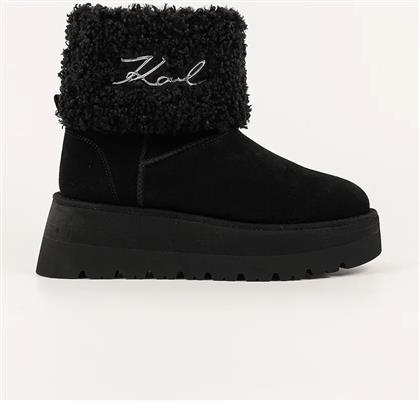 ΜΠΟΤΕΣ ΧΙΟΝΙΟΥ SKYLAR ΧΡΩΜΑ: ΜΑΥΡΟ, KL48653 KARL LAGERFELD