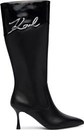 ΜΠΟΤΕΣ KL32775 ΜΑΥΡΟ KARL LAGERFELD