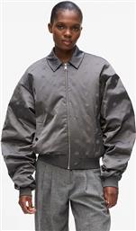 ΜΠΟΥΦΑΝ BOMBER ΧΡΩΜΑ: ΓΚΡΙ, A4W14046 KARL LAGERFELD