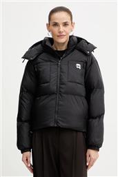 ΜΠΟΥΦΑΝ ΜΕ ΕΠΕΝΔΥΣΗ ΑΠΟ ΠΟΥΠΟΥΛΑ IKON ΧΡΩΜΑ: ΜΑΥΡΟ, A3W15020 KARL LAGERFELD