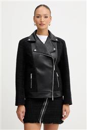 ΜΠΟΥΦΑΝ ΜΕ ΠΡΟΣΘΗΚΗ ΜΑΛΛΙΝΟΥ ΥΦΑΣΜΑΤΟΣ ΧΡΩΜΑ: ΜΑΥΡΟ, B1W14001 KARL LAGERFELD