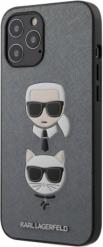 COVER SAFFIANO K&C HEADS FOR APPLE IPHONE 12 PRO MAX SILVER KLHCP12LSAKICKCSL KARL LAGERFELD από το e-SHOP
