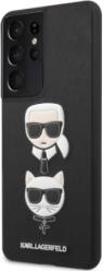 COVER SAFFIANO K&C HEADS FOR SAMSUNG GALAXY S21 ULTRA 5G G998 BLACK KARL LAGERFELD