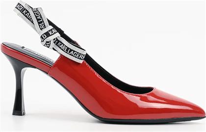 ΔΕΡΜΑΤΙΝΕΣ ΓΟΒΕΣ SIENNA ΧΡΩΜΑ: ΚΟΚΚΙΝΟ, KL32708A KARL LAGERFELD