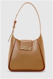 ΔΕΡΜΑΤΙΝΗ ΤΣΑΝΤΑ K/SIGNATURE ΧΡΩΜΑ: ΠΡΑΣΙΝΟ, A1W30434 KARL LAGERFELD