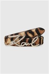 ΔΕΡΜΑΤΙΝΗ ΖΩΝΗ ΓΥΝΑΙΚΕΙΑ, ΧΡΩΜΑ: ΚΑΦΕ, A4W33024 KARL LAGERFELD