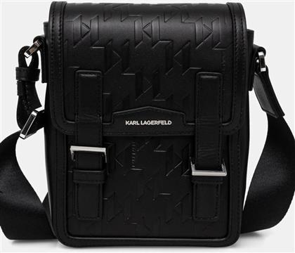 ΔΕΡΜΑΤΙΝΟ ΦΑΚΕΛΑΚΙ K/LOOM ΧΡΩΜΑ: ΜΑΥΡΟ, A1M30095 KARL LAGERFELD