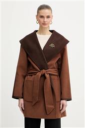 ΔΙΠΛΗΣ ΟΨΗΣ ΠΑΛΤΟ ΜΕ ΠΡΟΣΘΗΚΗ ΜΑΛΛΙΟΥ KARL LAGERFELD