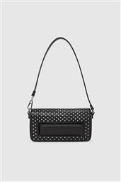 ΓΥΝΑΙΚΕΙΑ ΔΕΡΜΑΤΙΝΗ ΤΣΑΝΤΑ ΩΜΟΥ ''K/IKON STUDDED'' - A4W30083 ΜΑΥΡΟ KARL LAGERFELD