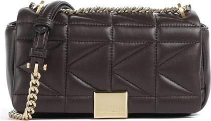 ΓΥΝΑΙΚΕΙΑ ΤΣΑΝΤΑ CROSSBODY ''K/ΚUILT SMALL'' - A1W30435 ΚΑΦΕ ΣΚΟΥΡΟ KARL LAGERFELD