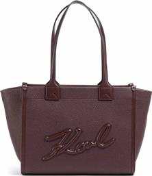 ΓΥΝΑΙΚΕΙΑ ΤΣΑΝΤΑ TOTE ''K/SKUARE MEDIUM'' - A4W30258 ΜΠΟΡΝΤΟ KARL LAGERFELD