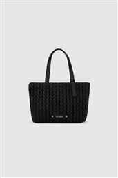 ΓΥΝΑΙΚΕΙΑ ΤΣΑΝΤΑ TOTE ''K/WEAVE MEDIUM'' - A4W30071 ΜΑΥΡΟ KARL LAGERFELD