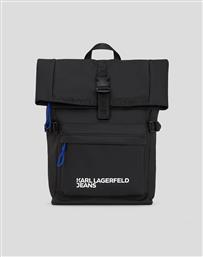 KLJ COATED PU BACKPACK (ΔΙΑΣΤΑΣΕΙΣ; 30 X 50 X 12ΕΚ.) KARL LAGERFELD