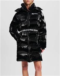 KLJ LONG BELTED PUFFER KARL LAGERFELD