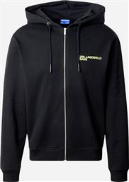 KLJ REG ZIP-UP FISHEYE HOODIE KARL LAGERFELD