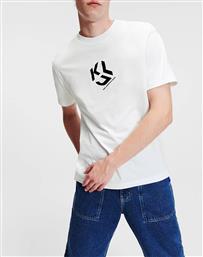 KLJ REGULAR MONOGRAM SSLV TEE KARL LAGERFELD από το SHOPPING HOUSE