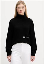 ΜΑΛΛΙΝΗ ΜΠΛΟΥΖΑ ΓΥΝΑΙΚΕΙΑ, ΧΡΩΜΑ: ΜΑΥΡΟ, A4W18020 KARL LAGERFELD