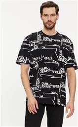 T-SHIRT 240D1709 ΜΑΥΡΟ RELAXED FIT KARL LAGERFELD