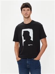 T-SHIRT 245D1709 ΜΑΥΡΟ REGULAR FIT KARL LAGERFELD