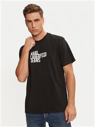 T-SHIRT 246D1711 ΜΑΥΡΟ REGULAR FIT KARL LAGERFELD