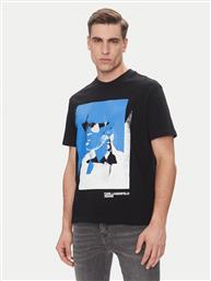 T-SHIRT A2M17036 ΜΑΥΡΟ REGULAR FIT KARL LAGERFELD